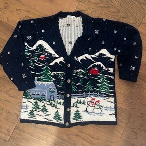 Willow Bay Navy and White Knit Sweater